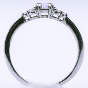 Three stone setting diamond Ring