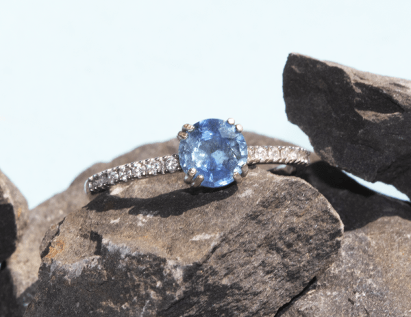 .85ct Sapphire Engagement Ring