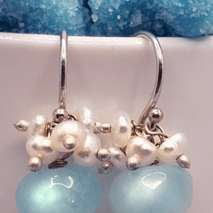 Chalcedony Drop Earrings