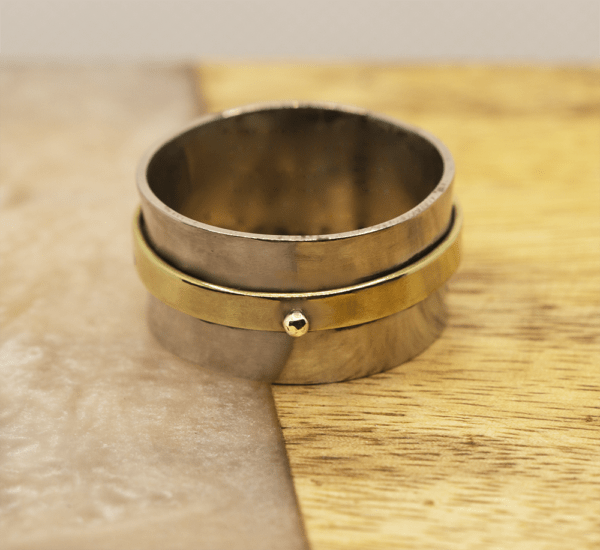 Nikel & Brass Wedding Band
