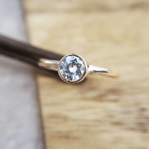 Moissanite 0.50 Engagement Ring