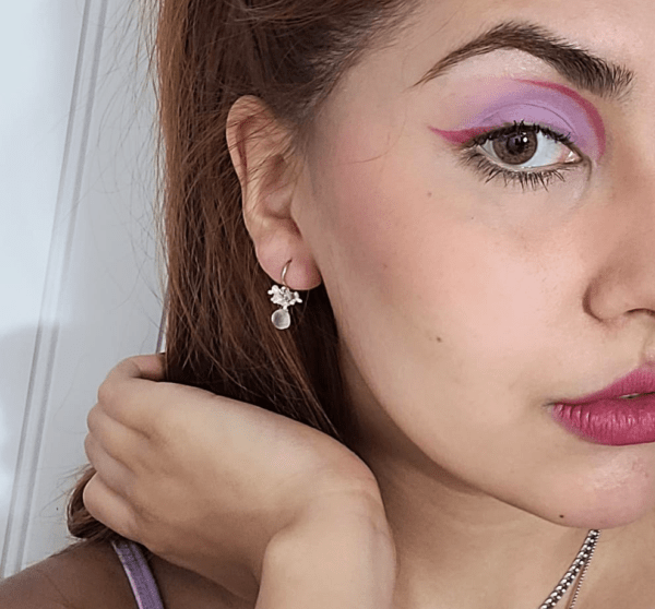 Rose Quartz Drop Earrings