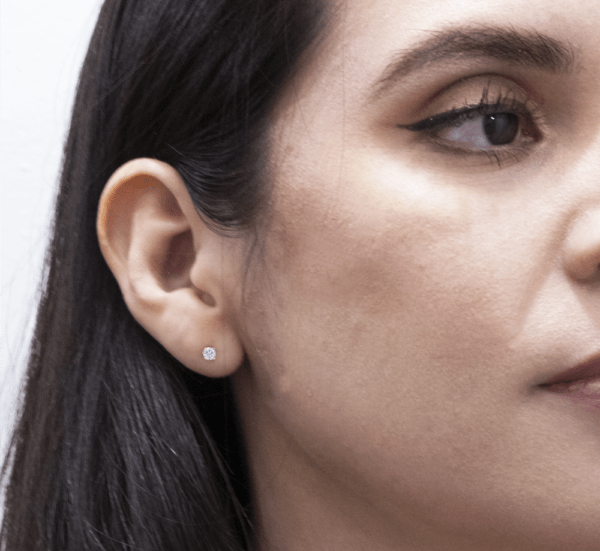 Diamond Stud Earrings - Image 2
