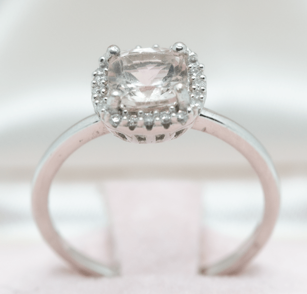 Pink Morganite Engagement ring