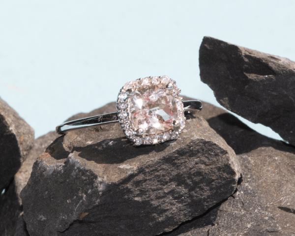 Pink Morganite Engagement Ring - Image 2