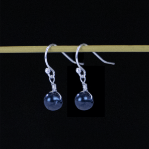 Blue Pearls Earrings